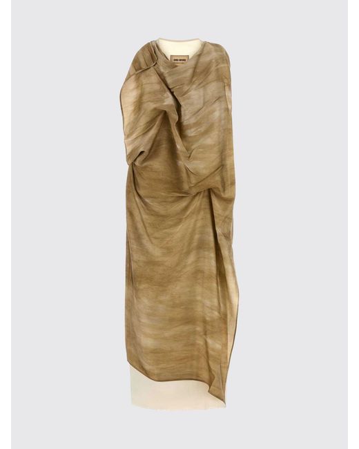Uma Wang Natural Asymmetric Midi Tunic