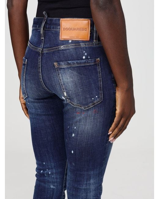 DSquared² Blue Skinny Fit Jeans