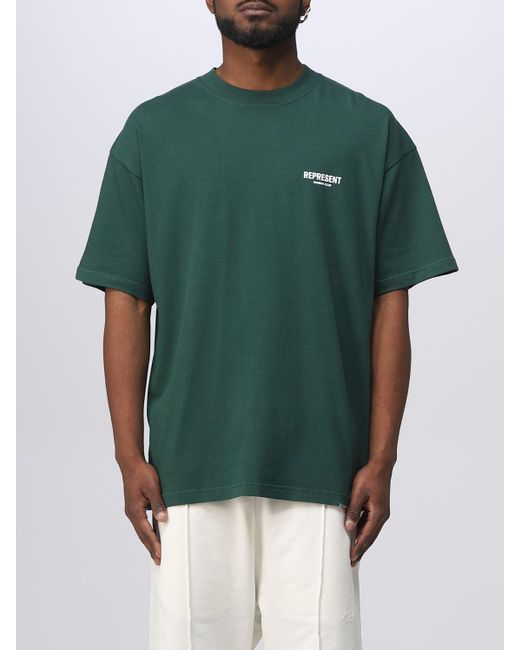 Represent T-shirt in Green für Herren