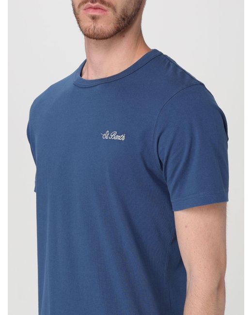 Camiseta Mc2 Saint Barth de hombre de color Blue