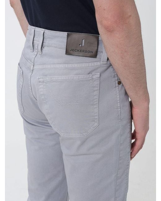 Jeckerson Blue John Slim Fit Trousers for men