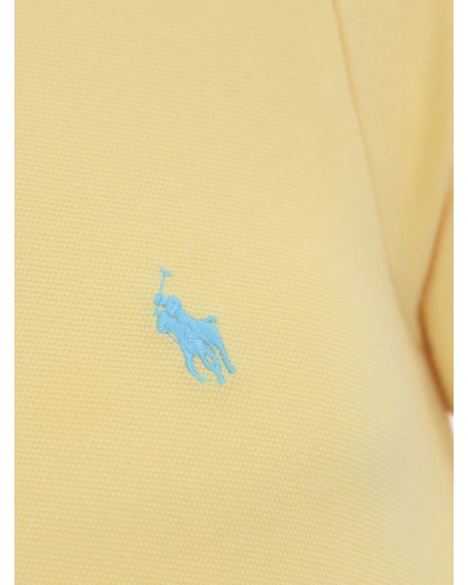 Polo Ralph Lauren Yellow Cotton Polo Shirt With Pony Logo for men