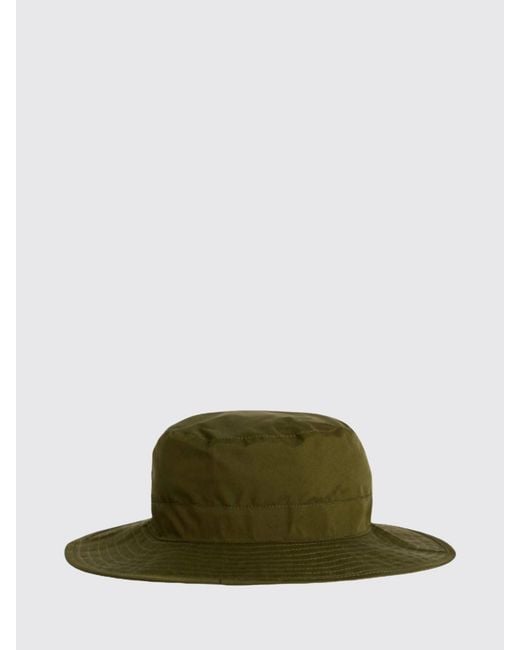 Barbour Green Cotton Bucket Hat for men