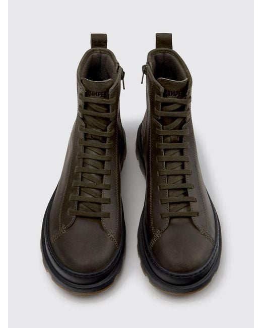Camper Black Brutus+ Lace-Up Ankle Boots for men