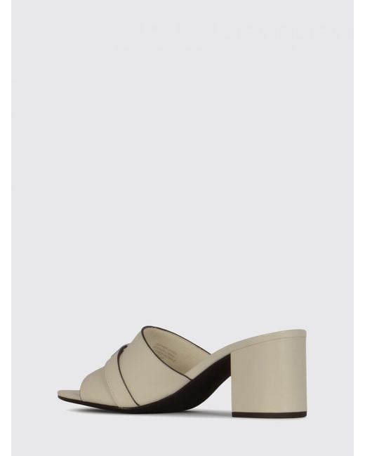 Tory Burch Natural Leelee Leather Mules
