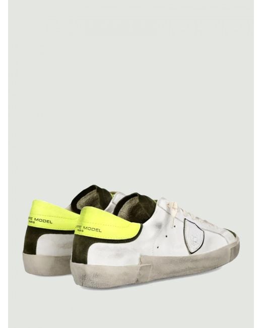 Sneakers Paris di Philippe Model in Metallic da Uomo