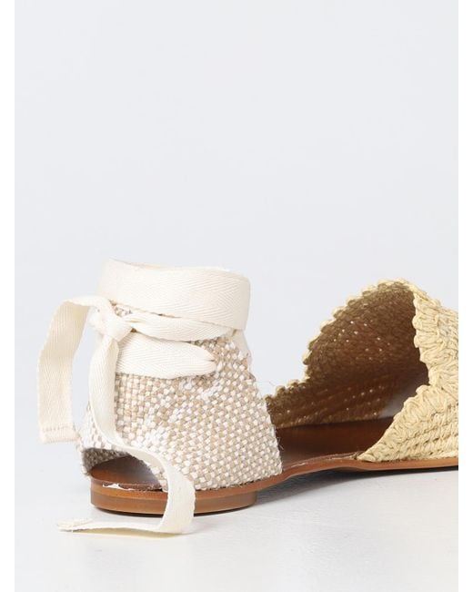 Castaner Natural Ballet Flats Castañer