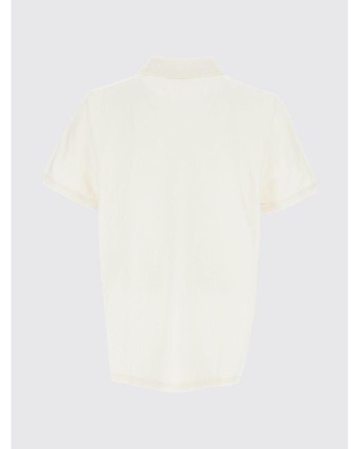 Maison Kitsuné White Maison KitsunÉ Organic Cotton Polo Shirt for men