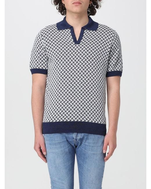 Drumohr Blue Polo Shirt for men