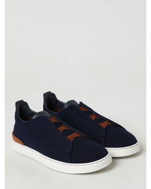 Zegna Blue Trainers for men