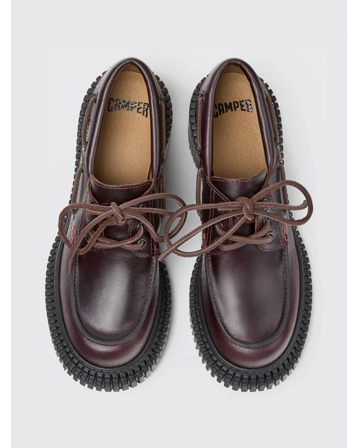 Camper White Pix London Leather Loafers
