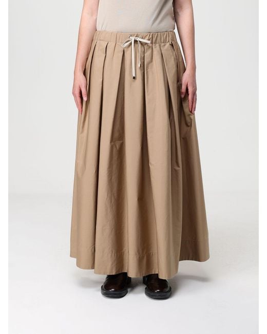Max Mara Natural Pineta Cotton Poplin Skirt