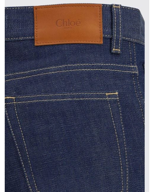 Chloé Blue ChloÉ Slim Fit Cotton Denim Jeans