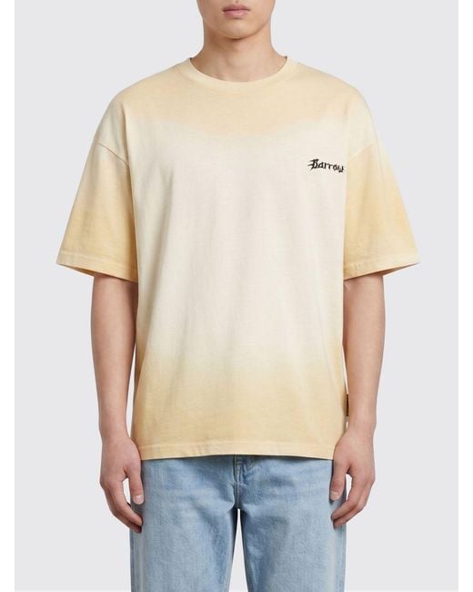 Barrow Natural Printed Cotton T-Shirt for men