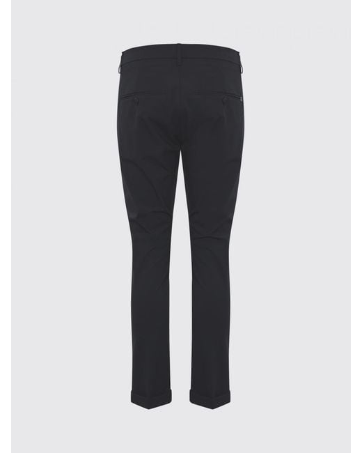 Dondup Blue Cotton Chino Pants for men