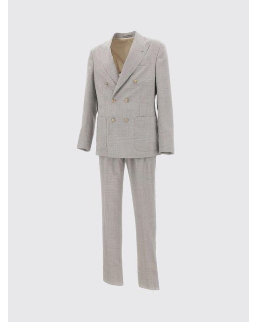 Abito Doppiopetto di Eleventy in Gray da Uomo