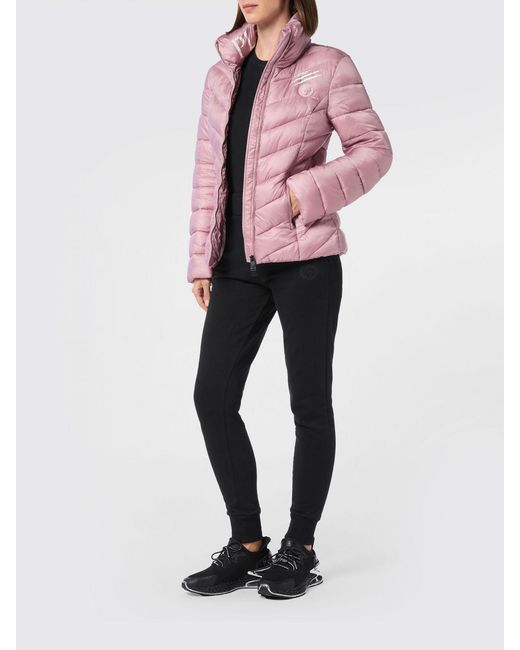 Philipp Plein Pink Nylon Down Jacket