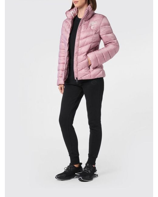 Philipp Plein Pink Nylon Down Jacket
