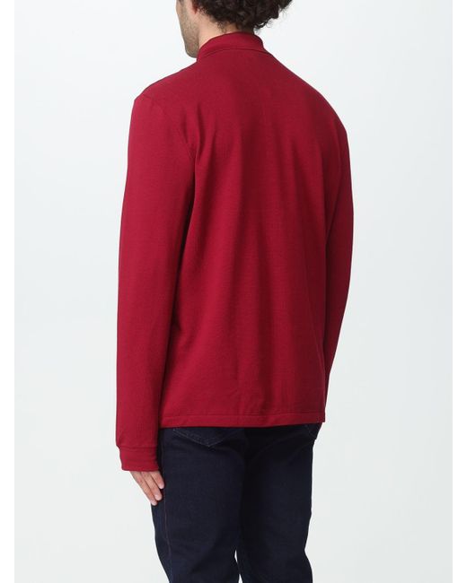 Lacoste Polo Shirt in Red for Men | Lyst
