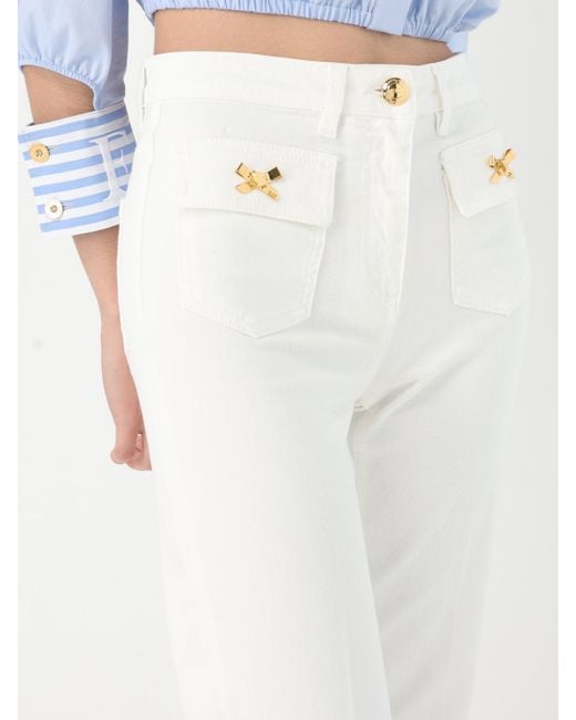 Vaquero Mujer Elisabetta Franchi de color White