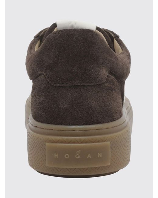 Hogan Brown Crosswind Suede Leather Platform Sneakers