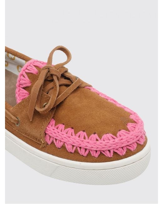 Mou Brown Summer Suede Sneakers