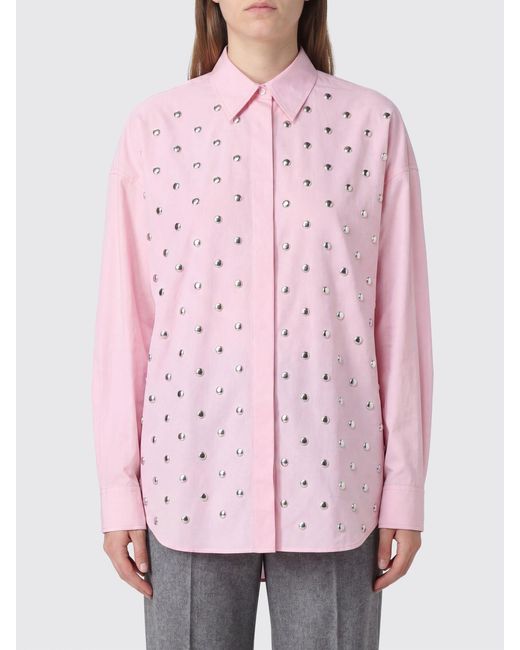 Camicia Relaxed Fit di MSGM in Pink