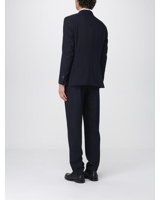 Manuel Ritz Blue Single-Breasted Suit for men