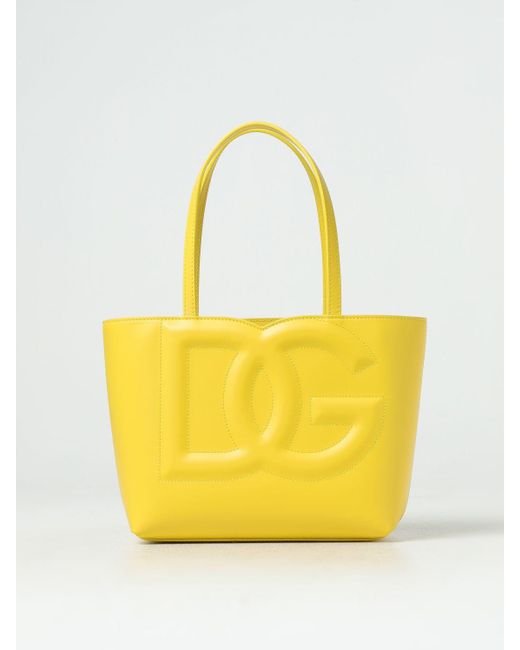 Dolce & Gabbana Yellow Tote Bags