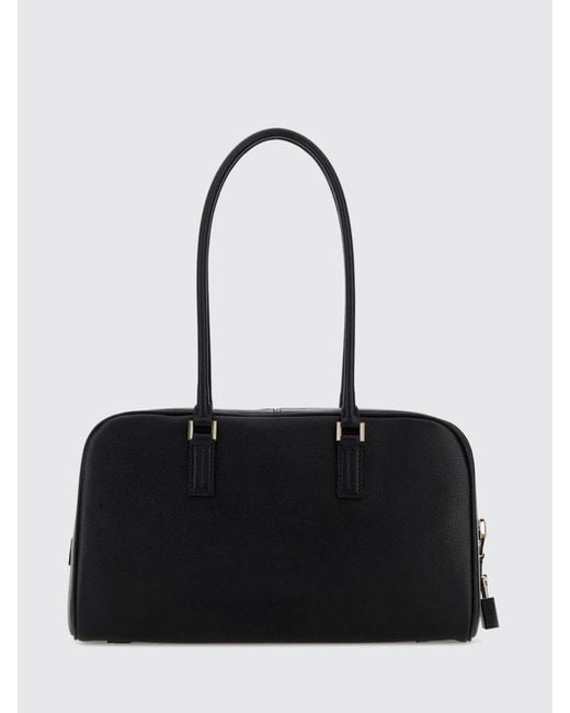 Tom Ford Black Padlock Grained Leather Bag