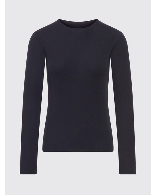 Jil Sander Black Basic Viscose Knit Top