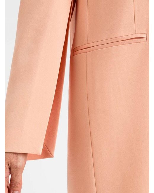 Twinset Orange Single Breasted Blazer