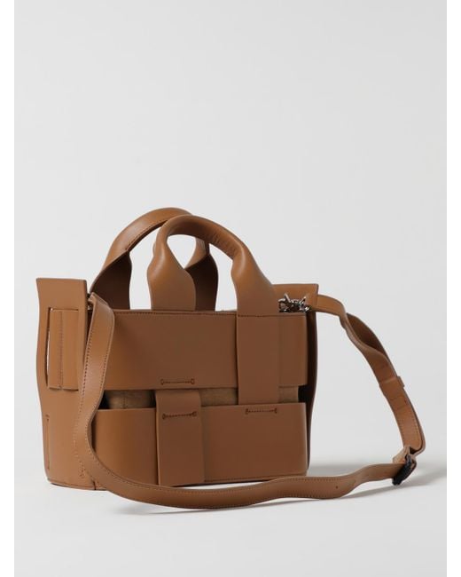 Vic Matié Brown Schultertasche Damen