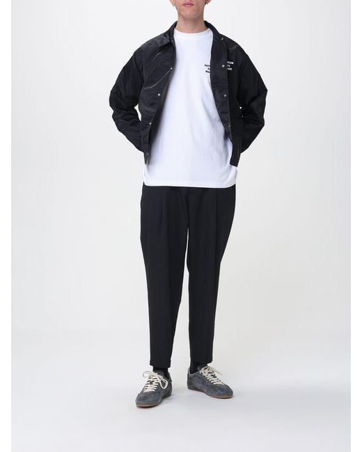 Drole de Monsieur Blue Nylon Overshirt for men