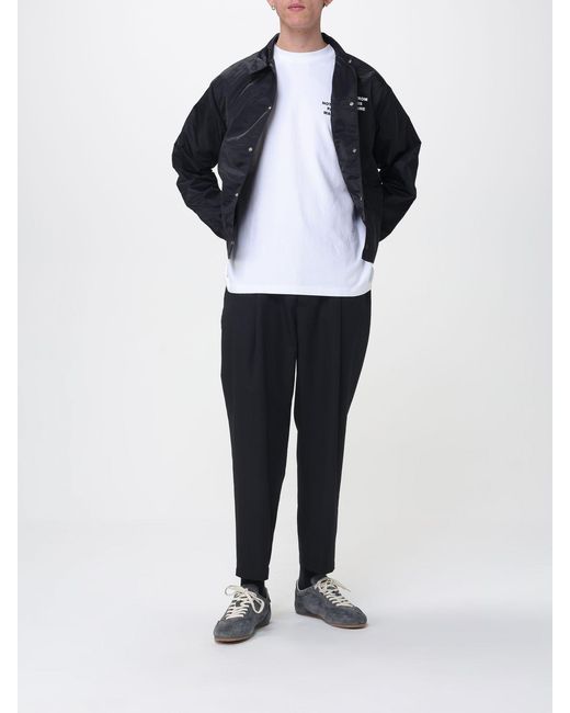 Drole de Monsieur White Cotton T-Shirt With Slogan for men