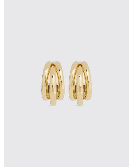 Rabanne White Duo Ohrringe + Ear Cuff Set Aus Messing