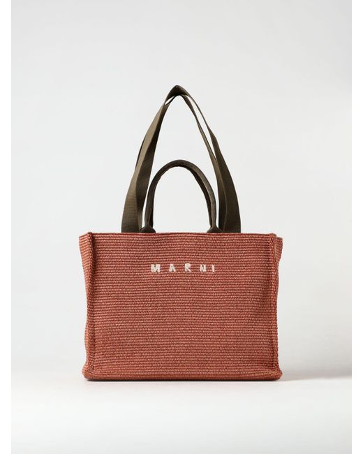 Marni Red Tote Bags