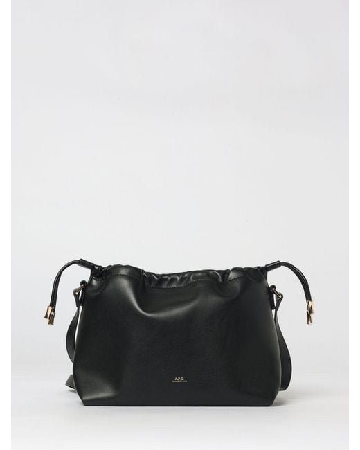 A.P.C. Black Ninon Faux Leather Bag