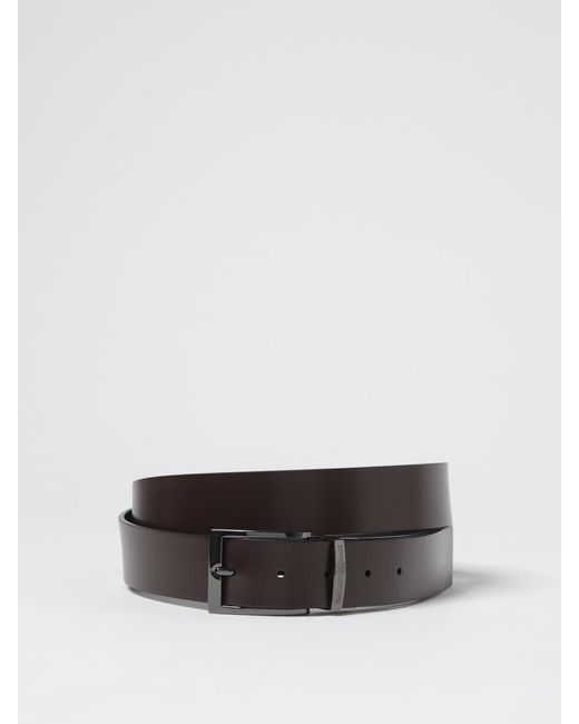 Emporio Armani Multicolor Leather Belt With Embossed Logo for men