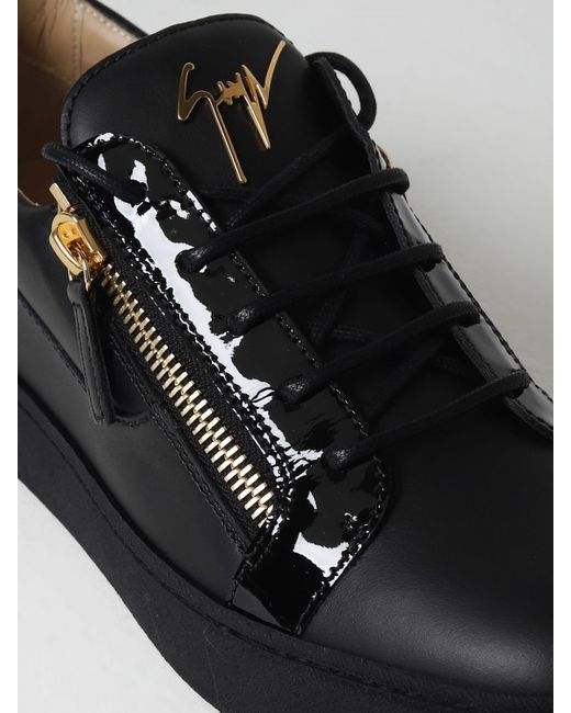 Sneakers Frankie in pelle di Giuseppe Zanotti in Black da Uomo
