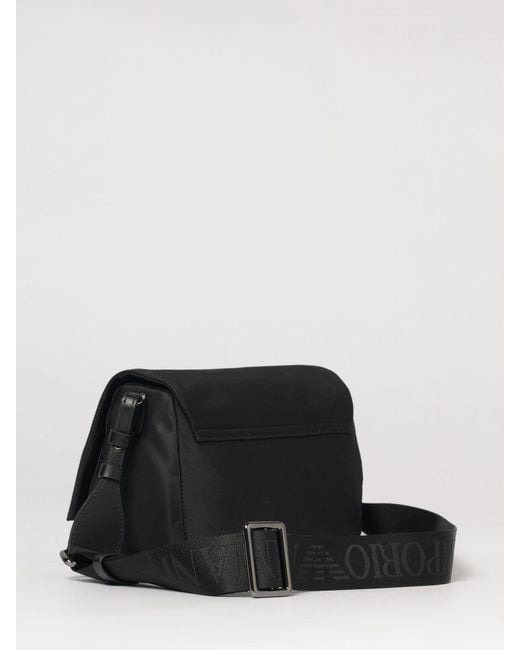 Emporio Armani Gray Nylon Shoulder Bag for men