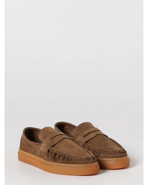 COPENHAGEN Brown Paia Suede Loafers for men