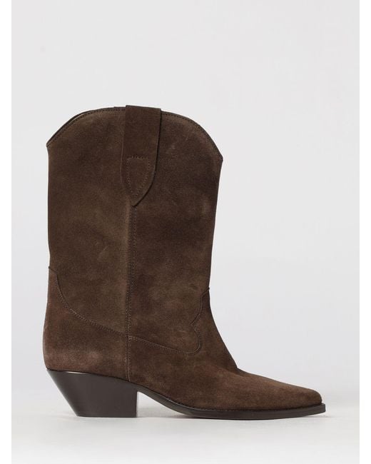 Isabel Marant Brown Duerto Suede Ankle Boots