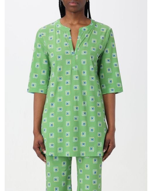 Blusa in tessuto stampato di Maliparmi in Green