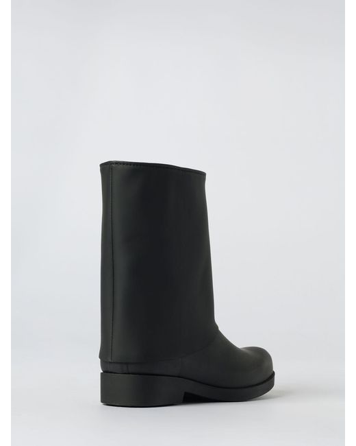 Karl Lagerfeld Black Flat Ankle Boots