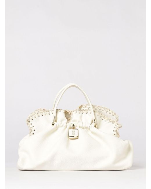 ERMANNO FIRENZE Natural Grained Leather Bag