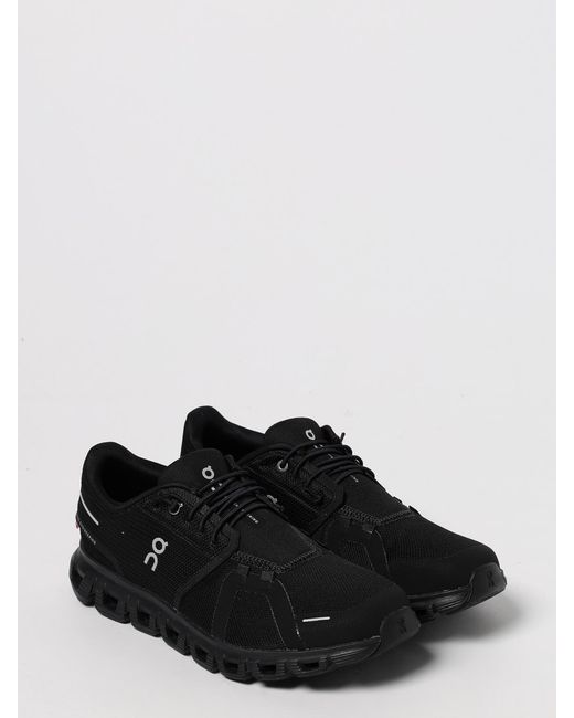 On Shoes Black Cloud 6 Mesh Sneakers On for men
