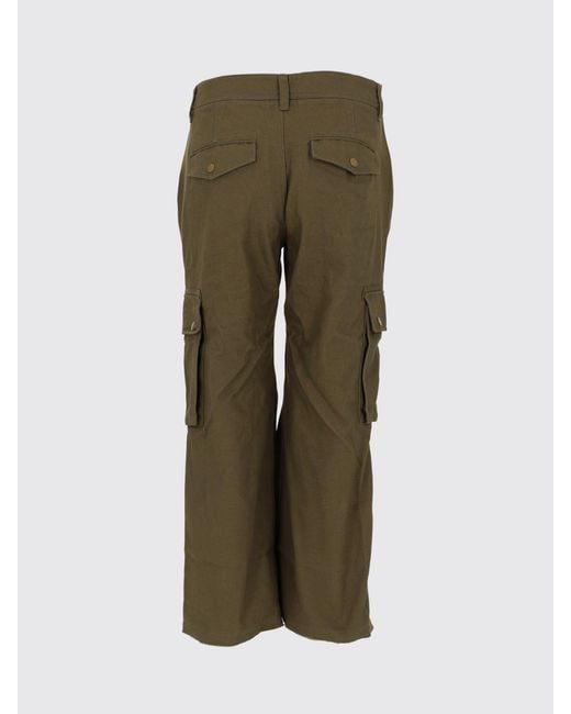 Isabel Marant Green Josine Cotton Cargo Trousers