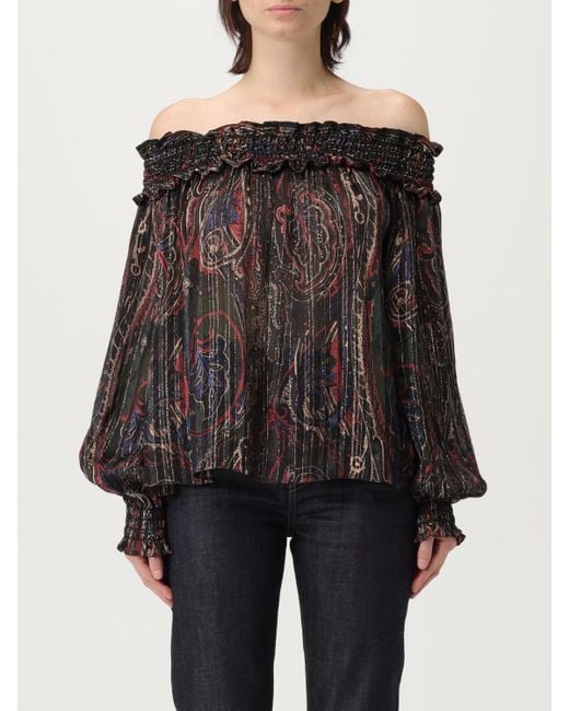 Saint Laurent Black Blouses