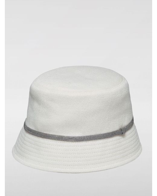 Sombrero Brunello Cucinelli de color White
